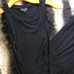 Topshop straight black dress